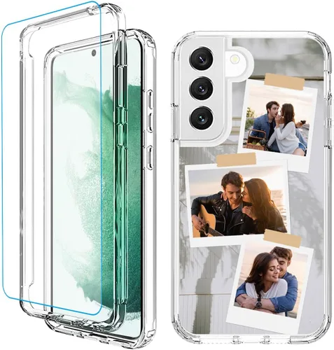 Vista 11 de Funda para teléfono con foto personalizada para Samsung Galaxy S22 5G, cubierta personalizada con imagen, texto, logotipo