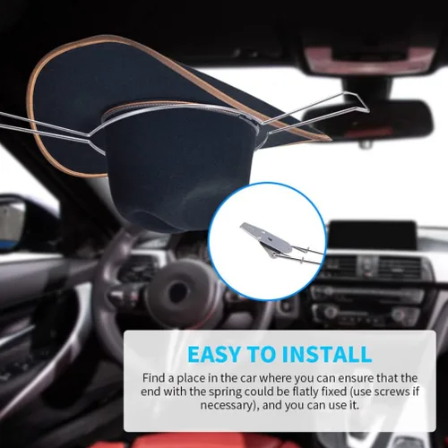 Vista 4 de 1 soporte multifuncional para sombreros de coche, soporte multifuncional para maletero, clip de metal para sombrero de coche, SUV, maletero