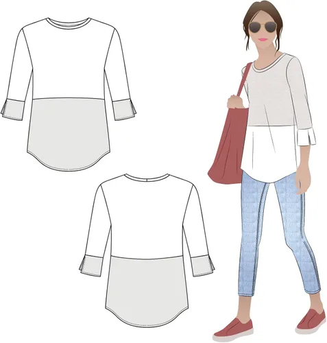 Vista 4 de Diseño de costura de prenda Annika por Style Arc