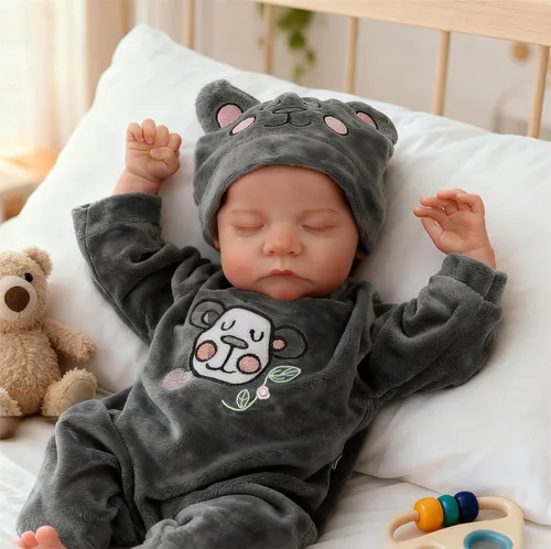 Vista 7 de Muñecas Reborn Baby de 18 pulgadas realista con cuerpo de vinilo completo, muñecas de bebé realistas de la vida real para niños a partir de 3 años