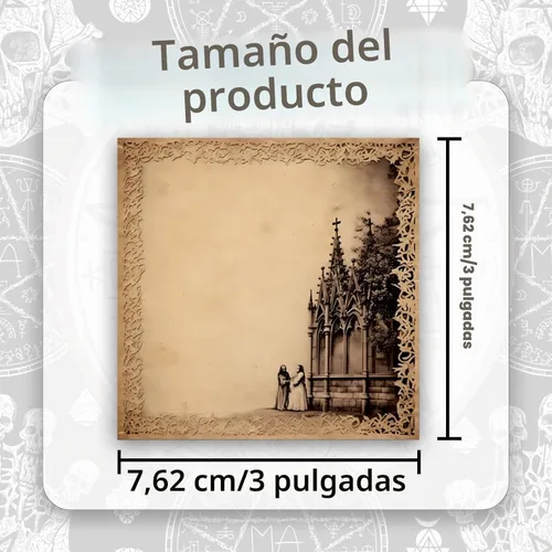 Vista 2 de 9 Piezas de Notas Adhesivas de Estilo Gótico, Blocs de Notas de Diseño Gótico, Notas Adhesivas de Estilo Gótico para Escuela, Oficina, Suministros