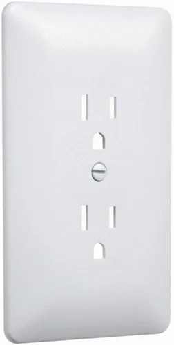 Vista 13 de TayMac 4000W Placa de pared para interruptor de palanca única, pintada, blanca, 1 banda