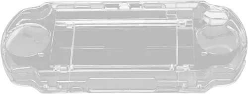 Vista 7 de Pomya Carcasa protectora, para consola de juegos PSP 2000 3000, cubierta protectora de cristal transparente, carcasa completa con soporte