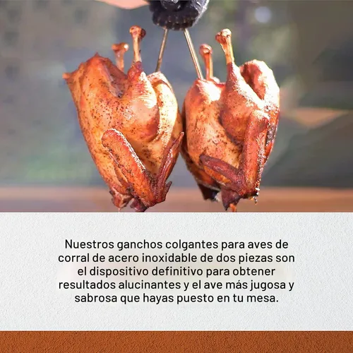Vista 2 de Pit Barrel Cooker - Percha para pavos de acero inoxidable