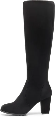 Vista 2 de DREAM PAIRS - Botas altas de tacón grueso para mujer, largo por encima de la rodilla