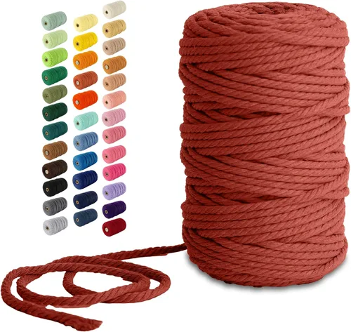 Vista 65 de Nook Theory Hilo de macramé de 3mm 109 yardas - Cuerda de macramé suave de 4mm, 5mm perfecta para nudos - Suministros de macramé para colgadores