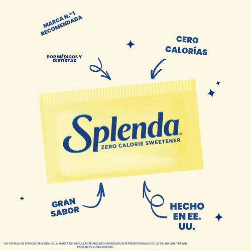 Vista 6 de SPLENDA Edulcorante cero calorías, paquetes de 50