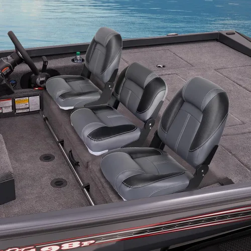 Vista 7 de Leader Accessories Asientos plegables para barco de pesca de 50" para bass boat