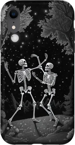 Vista 23 de iPhone 12 mini Estética Ocultista Grunge Gótico Esqueleto Bailando Halloween Case