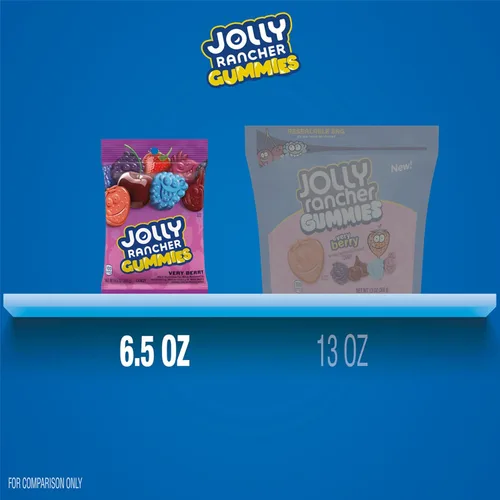 Vista 7 de JOLLY RANCHER Gummies Very Berry Dulces con Sabor a Fruta, Bolsa de 6.5 onzas
