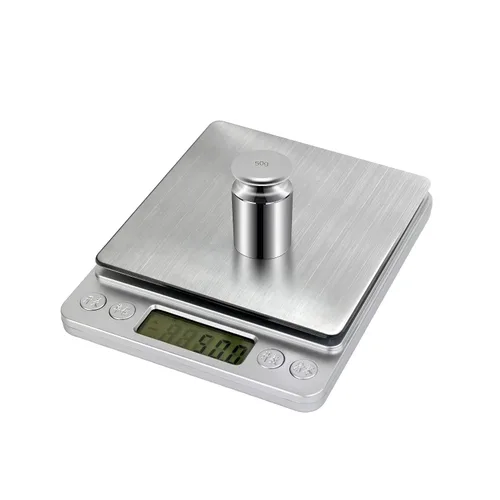 Vista 2 de HFS (R) Peso de calibración de 1.76 oz de balanza de cromo clase M2 Peso de calibración para báscula digital, báscula de bolsillo