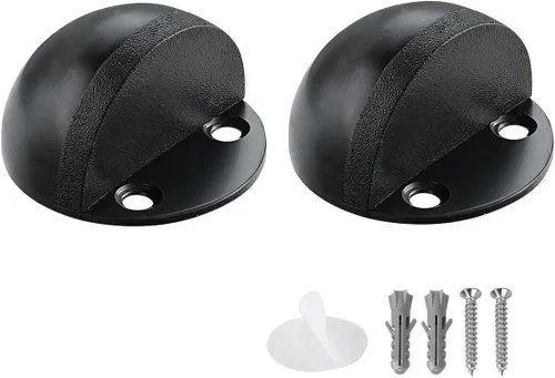 Vista 8 de JQK DSB3-BK-P5 - Tope de puerta de piso, para snowboard, almacenamiento de acero inoxidable, amortiguador de sonido, parachoques de pared, estante