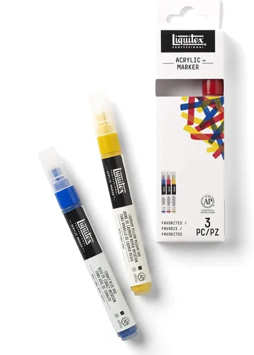 Vista 2 de Liquitex, set de 6 marcadores anchos para pintura profesional.