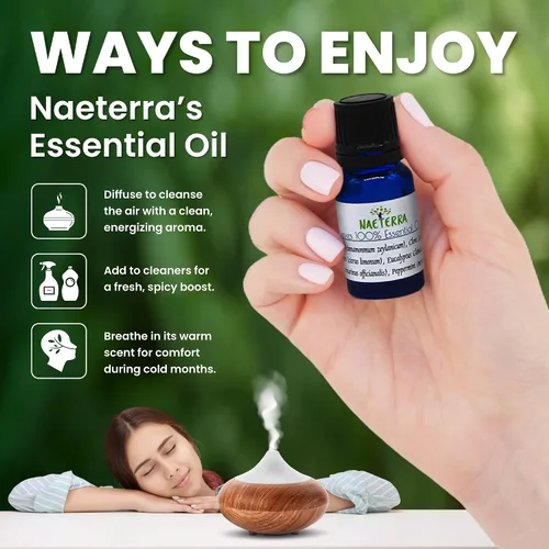 Vista 9 de Naeterra Aromatherapy Cleaning Concentrate 1 galón Limpiador multisuperficie Incluye toalla de microfibra y mezcla de aceites esenciales de 0.3