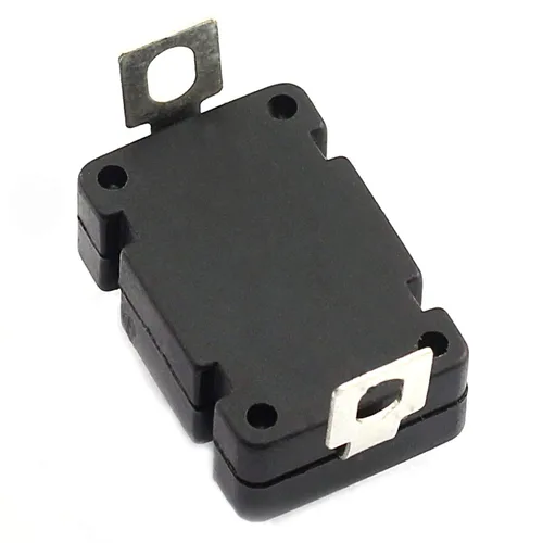 Vista 3 de Interruptor de botón autobloqueante KAN-28 para linterna SMD tipo ON-Off Mini interruptor (pin doblado con agujero)