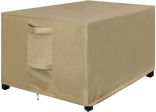 Vista 12 de OutdoorLines Fundas Impermeables para Otomanas de Patio Exterior - Cubierta Rectangular a Prueba de UV para Mesa Lateral de Patio Resistente al