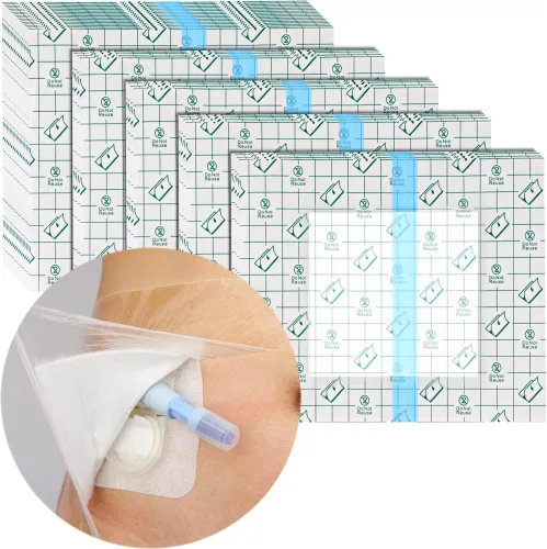 Vista 8 de 25 piezas impermeables para catéter de diálisis PD para heridas, vendajes de vestidor de isla para ducharse, línea de pícnic, pecho, peritoneal