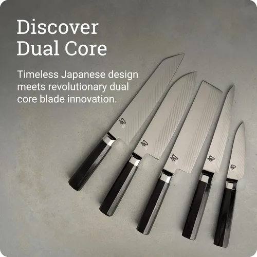 Vista 6 de Shun Cuchillo Kiritsuke de doble núcleo de 8 pulgadas, cuchillo de chef maestro, ideal para la preparación integral de alimentos, auténtico cuchillo