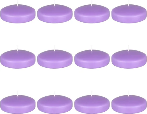 Vista 23 de Mega Candles 4 velas flotantes negras sin perfume, vela de cera vertida a mano de 3 pulgadas de diámetro, decoración del hogar, recepciones de boda