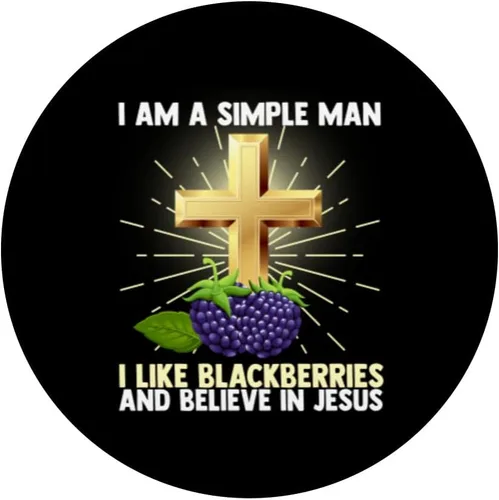 Vista 3 de Hombre simple como Blackberry y cree en Jesucristo Pasto PopSockets intercambiables PopGrip