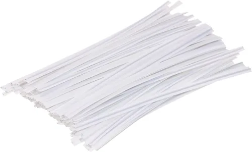 Vista 12 de ONLYKXY 80 lazos de plástico para plantas, reutilizables, para pan, tartas, lazos para dulces, bolsas de 4 pulgadas (marrón)