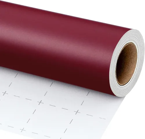 Vista 10 de LaRibbons Papel de regalo negro, rollo de papel de regalo de metal mate de color sólido, 17 pulgadas x 33 pies, papel de regalo para Navidad, día