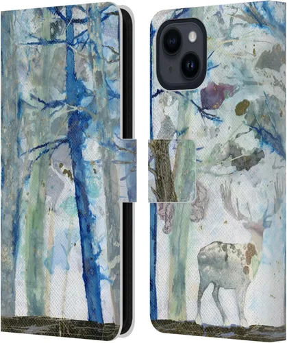 Vista 7 de Head Case Designs Officially Licensed Wyanne Half Light Nature 2 Leather Wallet Case Compatible with Apple iPhone 15