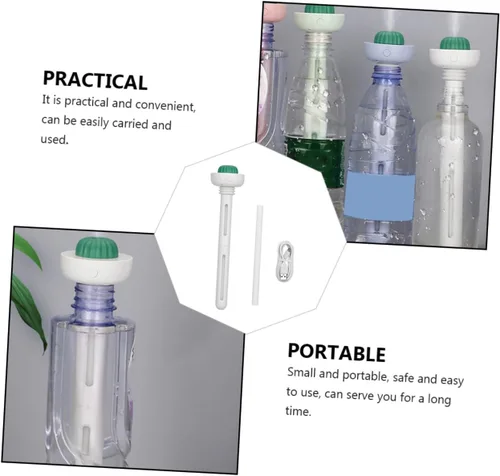 Vista 7 de CHILDWEET Humidificador portátil personal mini botella humidificador para viajes coche casa oficina color blanco