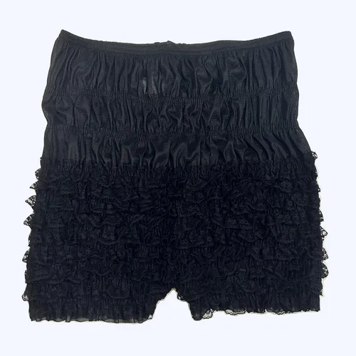 Vista 4 de Bragas de encaje con volantes para mujer, tanga, baile, pantalones cortos de mujer