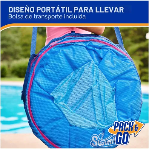 Vista 6 de [Usado] SwimWays Spring Float Premium Papasan Pool Lounger with Breathable Mesh Seat, Inflatable Pool Floats for Adults with Fast Inflation, for