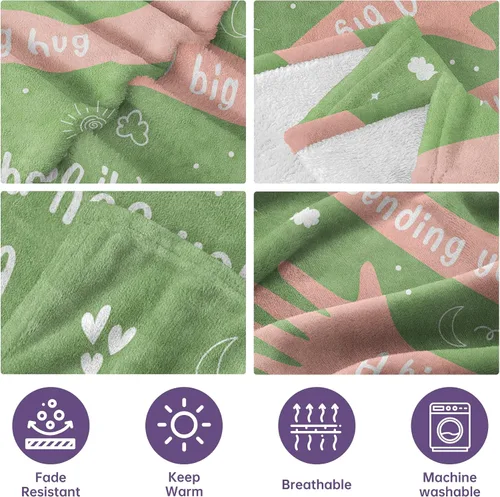 Vista 5 de Afterprints Regalos para recuperarse para mujeres y hombres, manta de abrazo/sanación, regalos para pensar en ti/cuidado del cáncer/simpatía/después