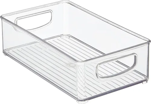 Vista 9 de InterDesign 64330 - Contenedor organizador para despensa, refrigerador, congelador y armario de almacenamiento, 10 x 3 x 6 pulgadas, transparente