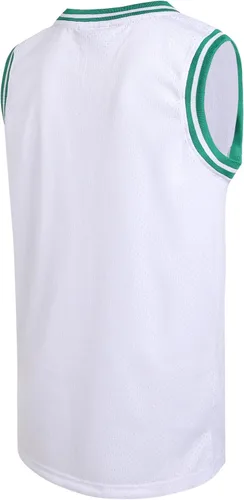 Vista 2 de DEHANER - Camiseta de baloncesto en blanco para hombre, de malla, entrenamiento, entrenamiento, deportes, uniformes de equipo, trajes para fanáticos