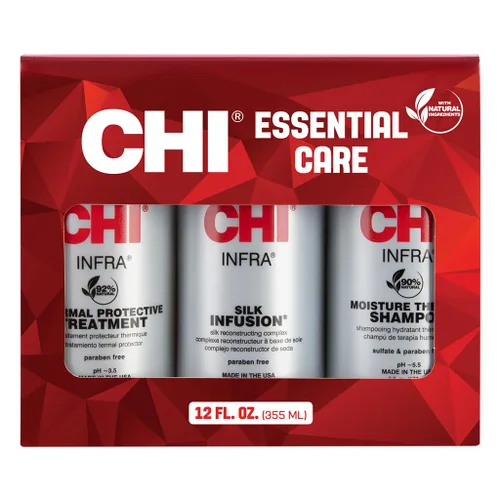 Vista 6 de CHI Kit de trío con champú CHI Infra, tratamiento CHI Infra e infusión de seda CHI