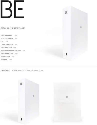 Vista 2 de BTS Be Deluxe Edición Limitada (Incl. Póster, decoración al azar, set de Photocard transparente de BTS)