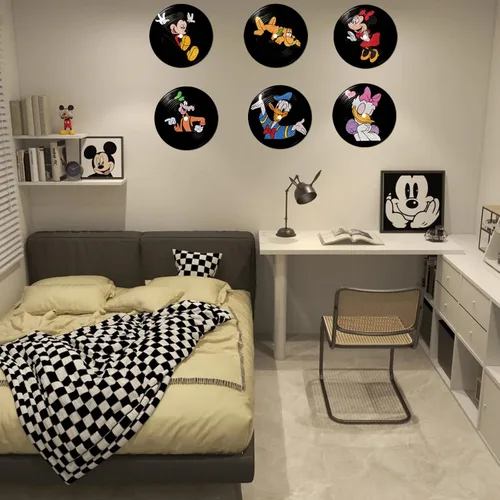 Vista 7 de FACHPINT 15 discos de vinilo decorativos de 12 pulgadas, discos de vinilo en blanco para pared estética, discos falsos para graffiti, accesorios