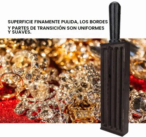 Vista 2 de Lingote - Rectángulo de acero para herrajes de oro y plata, cobre y aluminio y latón
