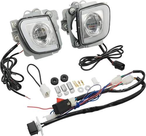 Vista 2 de Green-L Kit de lámpara de luz antiniebla rectangular para motocicleta para Honda Goldwing GL1800 F6B 2012-2017 Valkyrie 1800 2014-2015