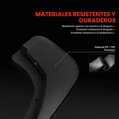 Vista 4 de A-Premium Juego de 4 unidades de guardabarros con accesorios compatibles con Chevrolet Silverado 1500, Silverado 2500 HD 3500 HD 2007-2014