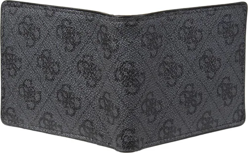 Vista 4 de Guess Billetera plegable delgada de cuero para hombre