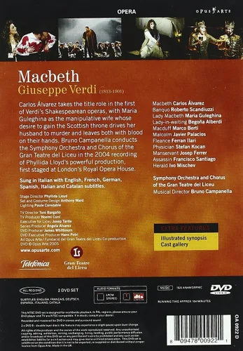 Vista 2 de Verdi - Macbeth Alvarez Guleghina Scandiuzzi Berti Alberdi Campanella Barcelona Opera DVD