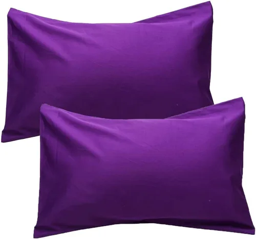 Vista 16 de Fundas de almohada de algodón peinado de 600 hilos (paquete de 2) tamaño estándar de 20 x 26 pulgadas, color azul aguamarina Azul Aqua (Solid)