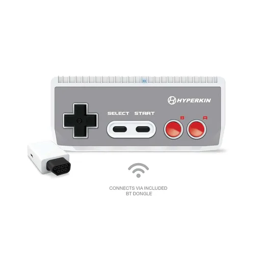 Vista 3 de Hyperkin "Cadet" Premium BT Controller for NES PC Mac Android (Includes Wireless Adapter)