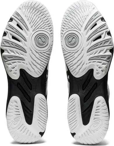 Vista 7 de ASICS Netburner Ballistic FlyteFoam Mid Top Tenis de voleibol para hombre blanco (White/gunmetal)