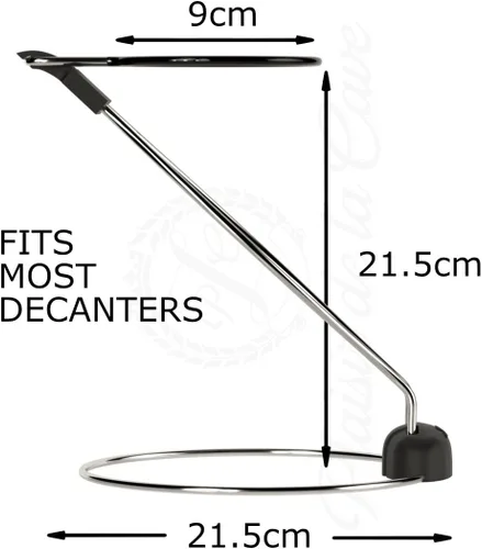 Vista 4 de Soporte de secado de decantador de vino 2 en 1 – Secador de jarra rápido e impecable y estante plegable compacto para un almacenamiento seguro