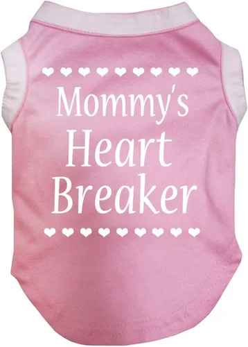 Vista 2 de Petitebella Mommy's Heart Breaker - Camisa para perro (rojo, XXXL)