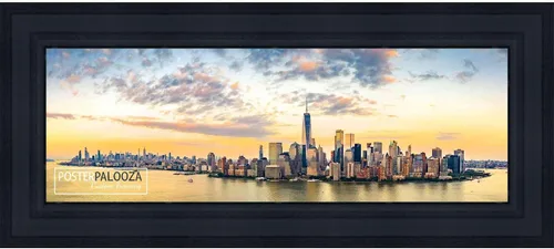 Vista 11 de Poster Palooza 3x3 Inch Contemporary Black Complete Wood Square Picture Frame with UV Acrylic Plexiglass, Foam Board Backing & Hardware Included