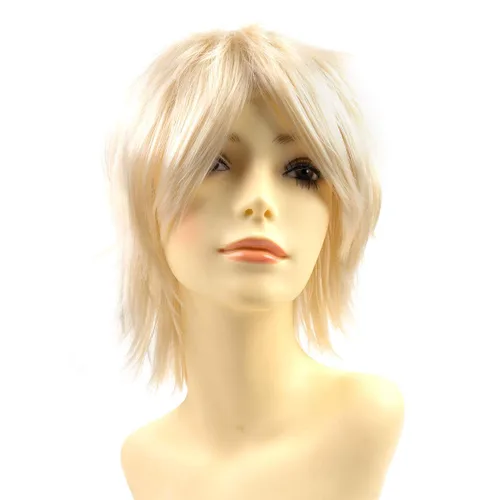 Vista 8 de Modernfairy Dark Orange Wig Short Anime Halloween Wigs for Men Women
