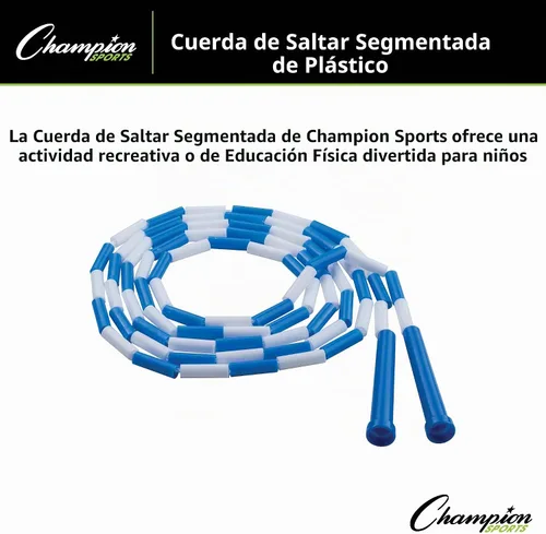 Vista 2 de Champion Sports Plastic Segmented Jump Rope
