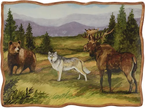 Vista 2 de Certified International Mountain Summit - Plato rectangular, 16 x 12 pulgadas